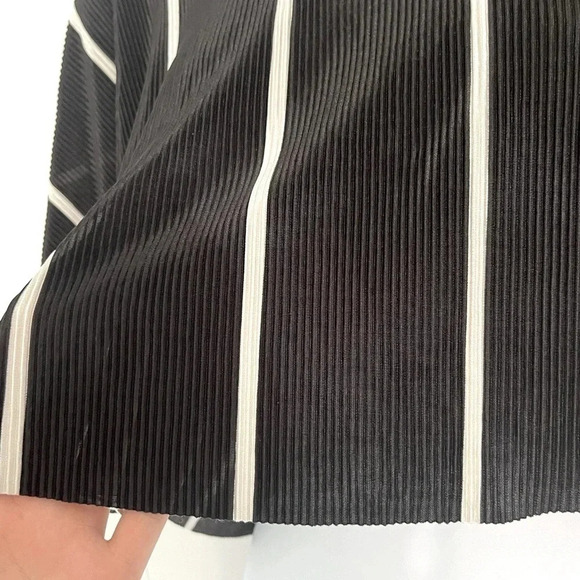 Zara/  Cropped tee-shirt/ Blouse/ Accordion style fabric/ Silky/ Size US S - Picture 6 of 10